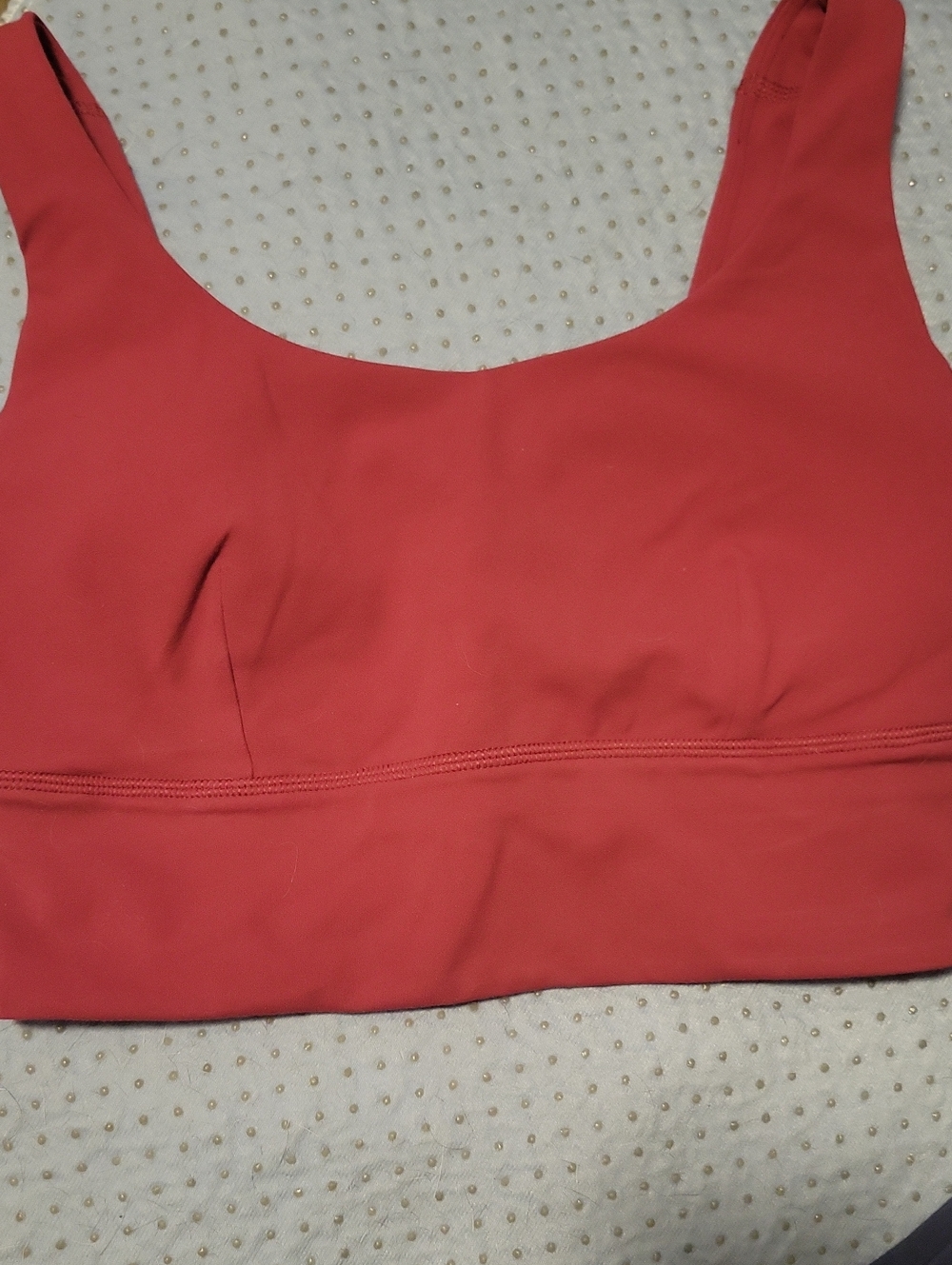 lululemon athletica Maroon Red Scoop-Front Sports Bra